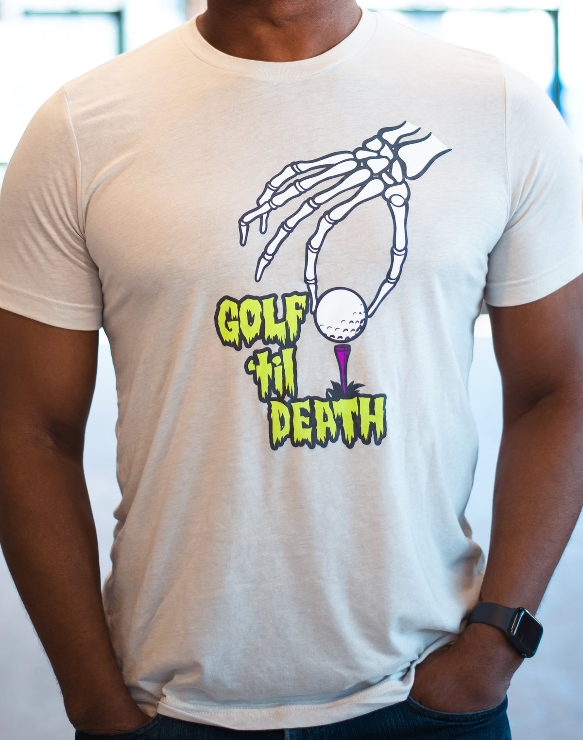 Golf Til Death Unisex T-Shirt - Bold graphic with golf-themed design, soft cotton, unisex fit