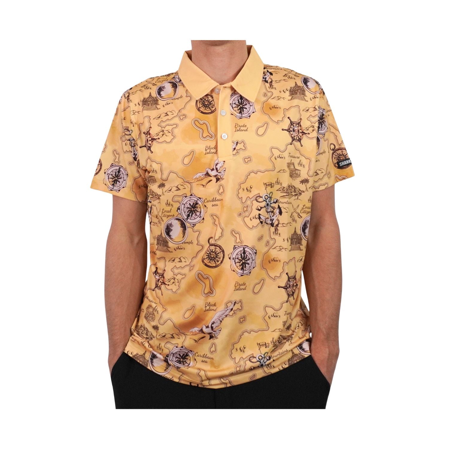 Pirate Map Polo - Groovy Golfer