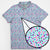 DUSTIN | Pastel Pixel Pattern Golf Polo Shirt for Men