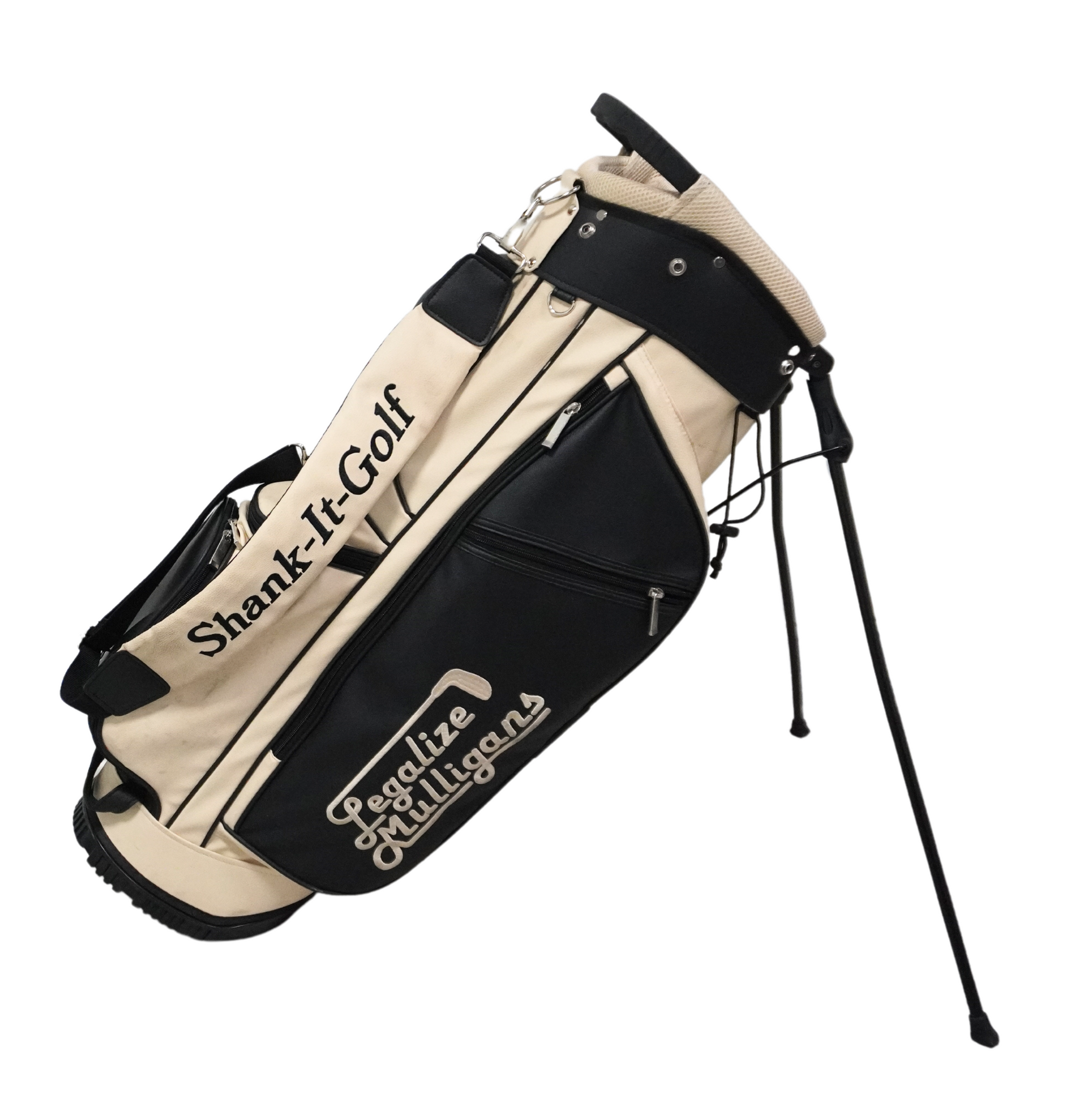 Legalize Mulligans Beige Golf Bag