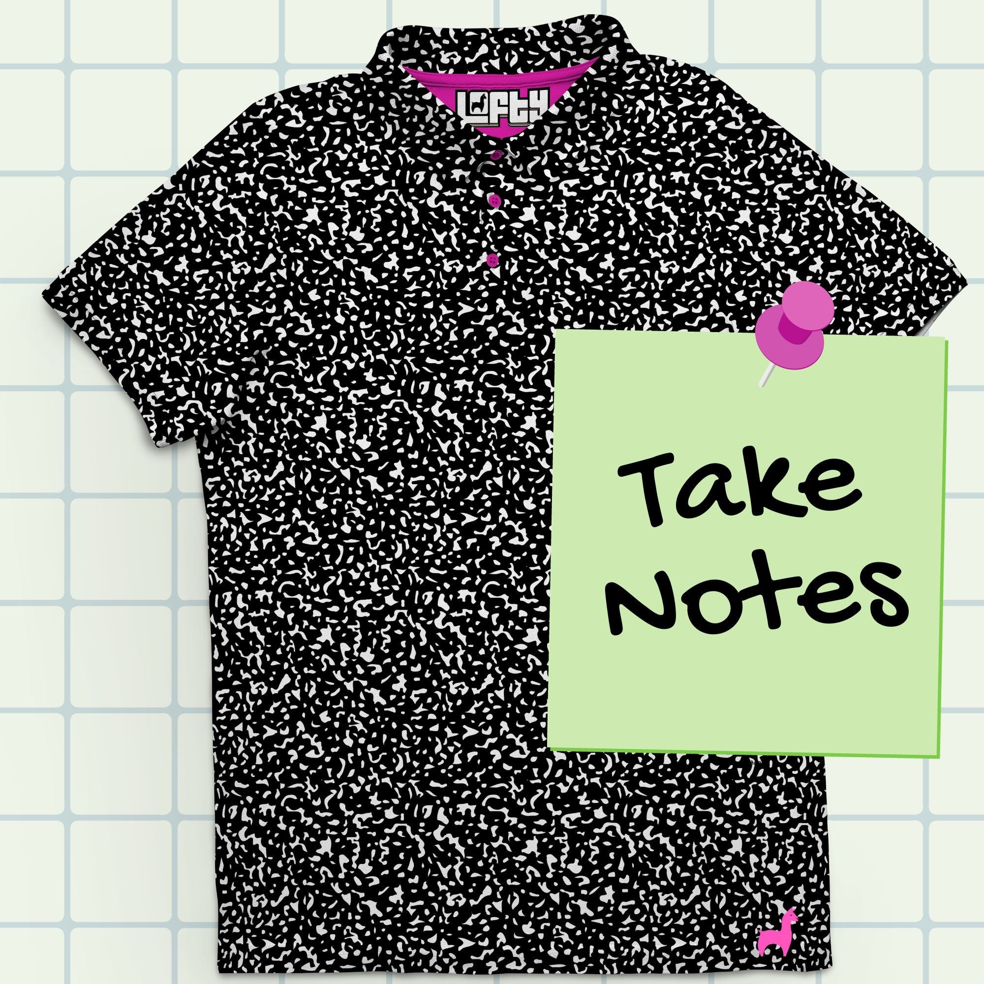 Take Notes | Funny Retro Golf Polo Shirt for Men