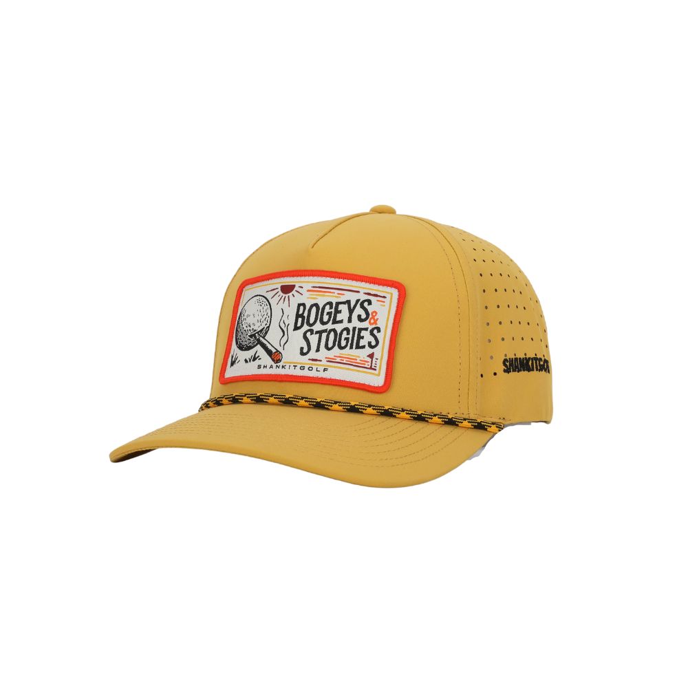 Bogeys &amp; Stogies Mustard Golf Hat