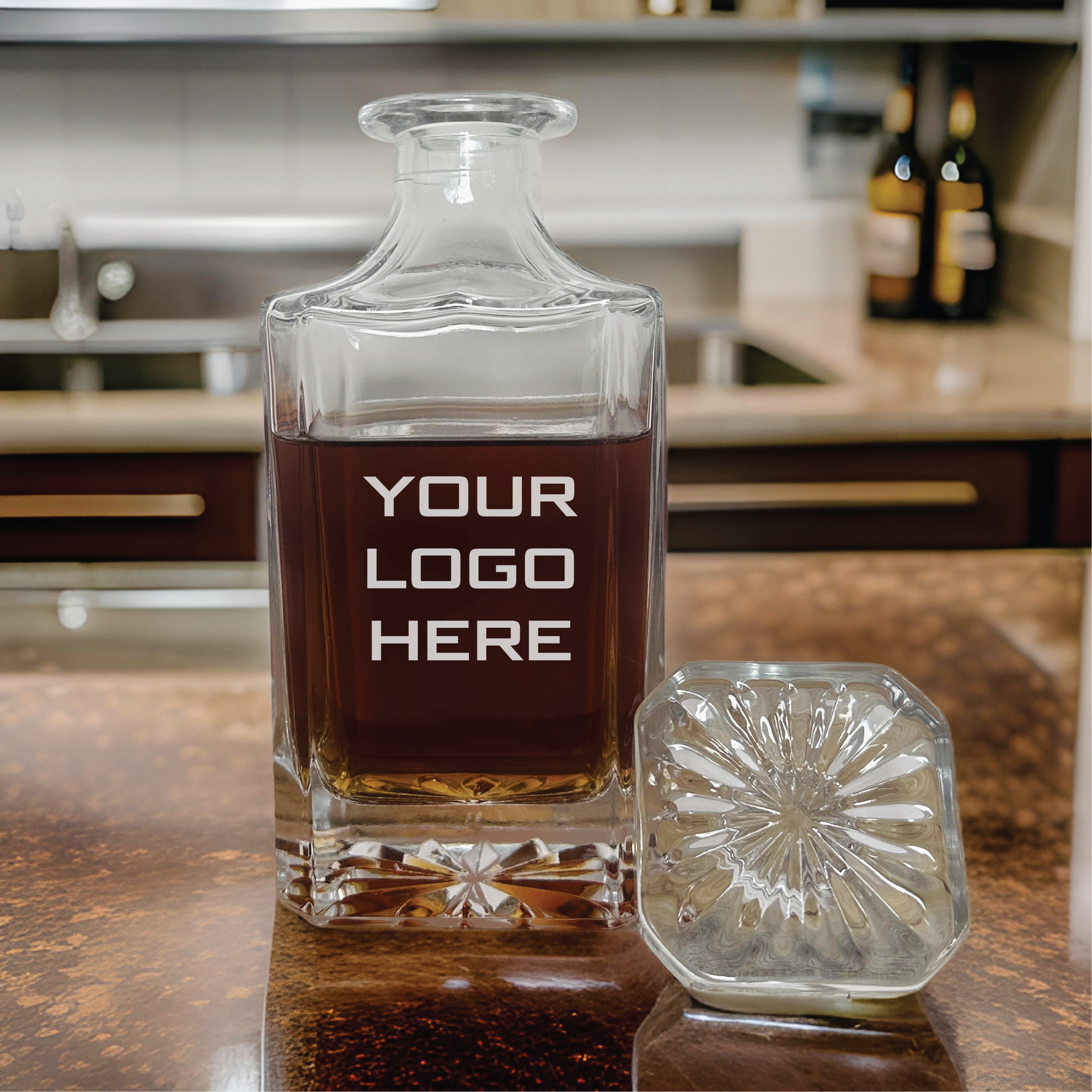 Custom Logo Decanter with personalized engraving