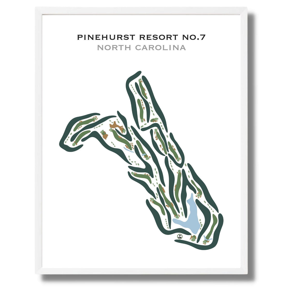 Pinehurst Resort #7, North Carolina - Printed Golf Courses