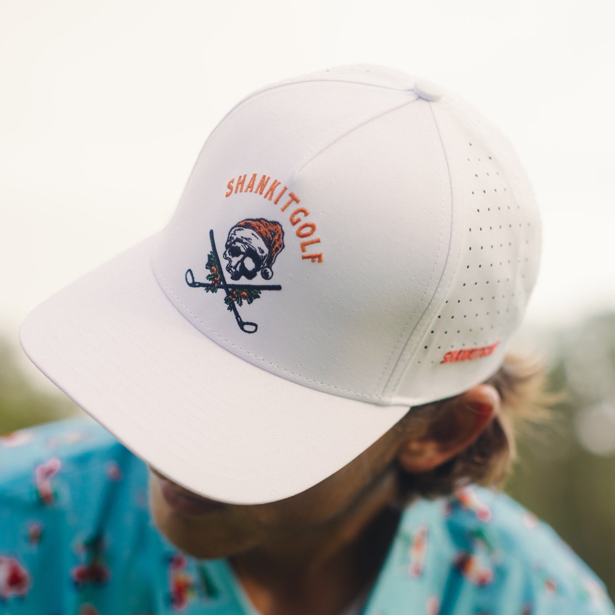 Holiday Skull Golf Hat