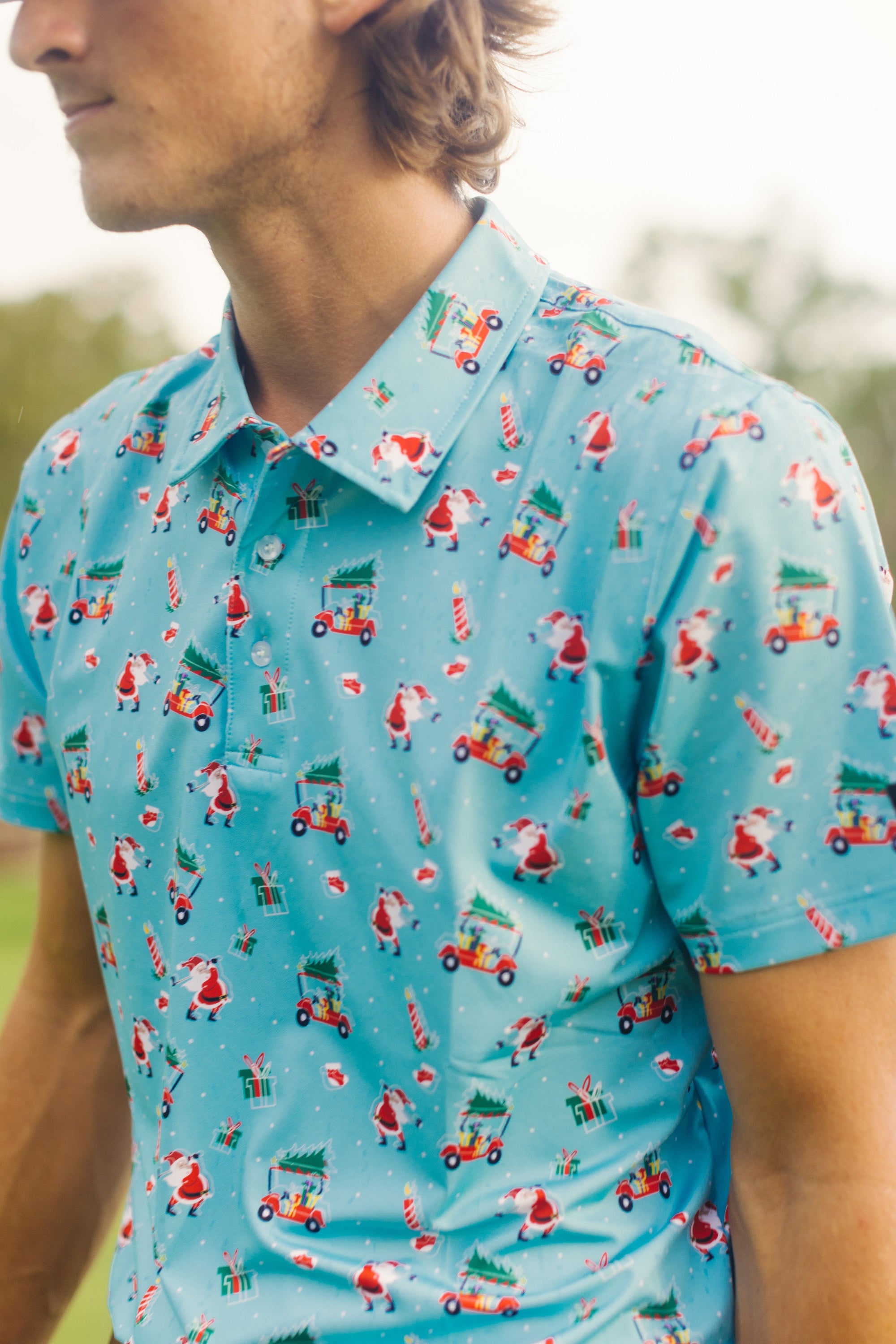 Golfing Santa Polo