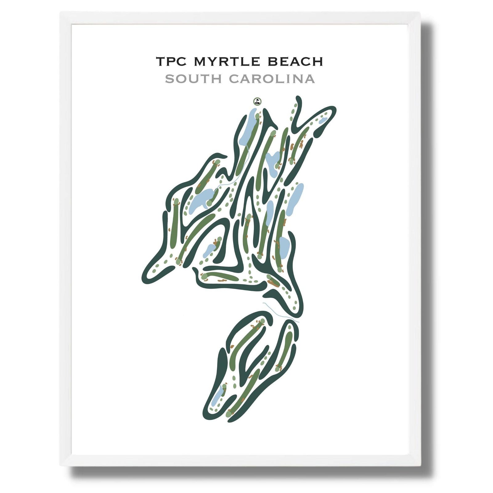 TPC Myrtle Beach, South Carolina - Printed Golf Courses - Groovy Golfer