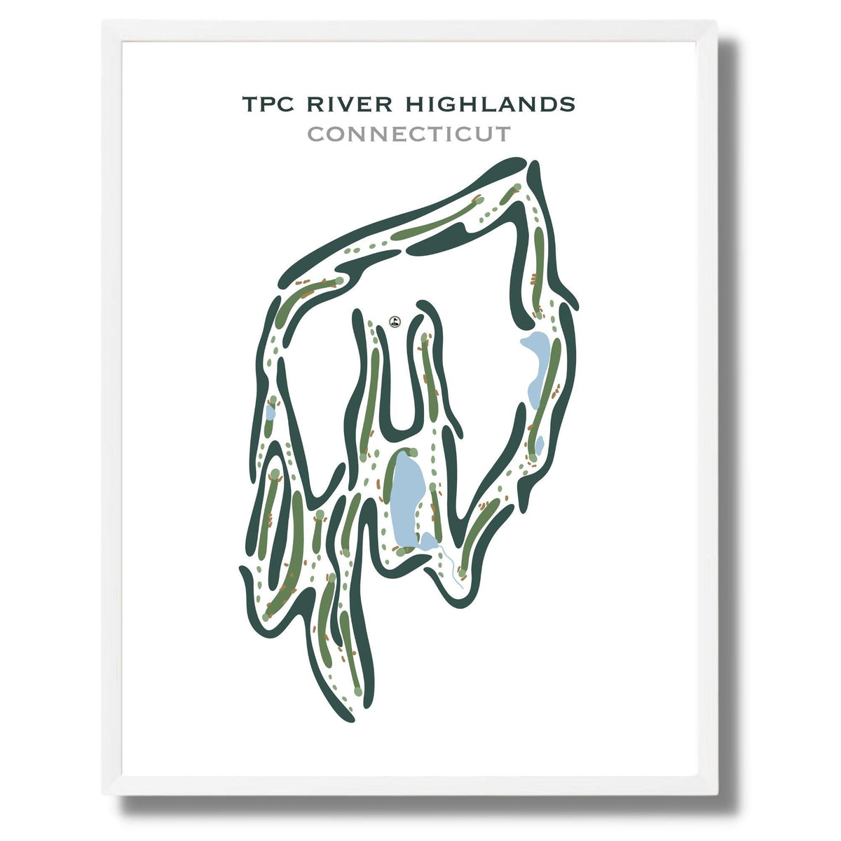 TPC River Highlands, Connecticut - Printed Golf Courses