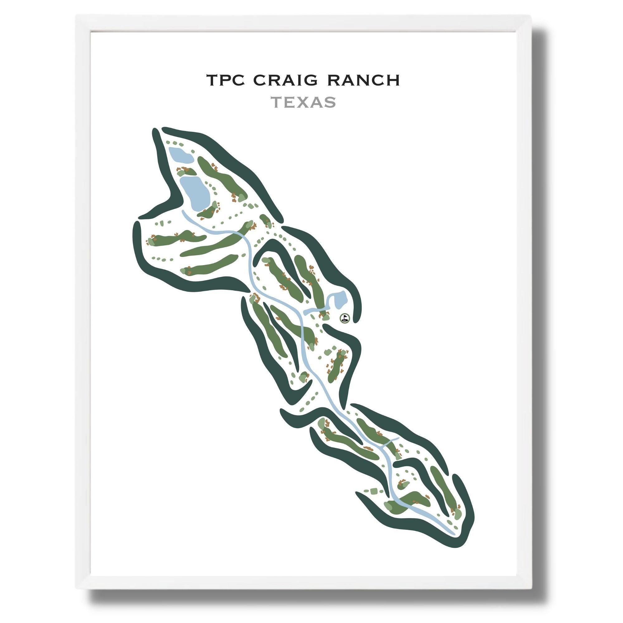 TPC Craig Ranch, Texas - Printed Golf Courses