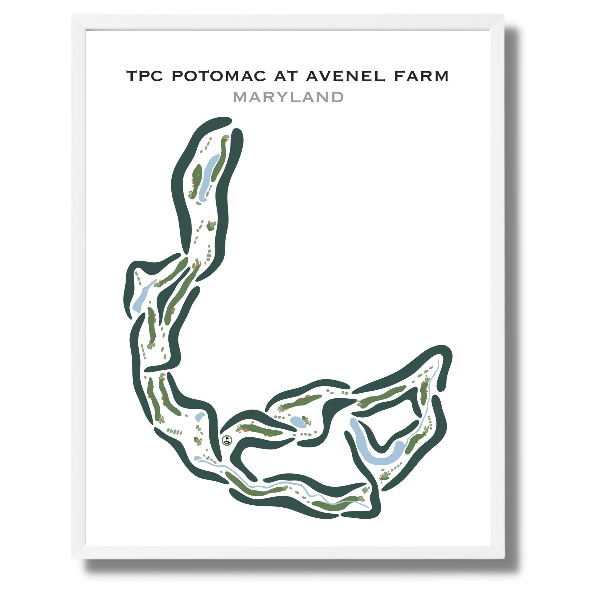 TPC Potomac at Avenel Farm, Maryland - Printed Golf Courses