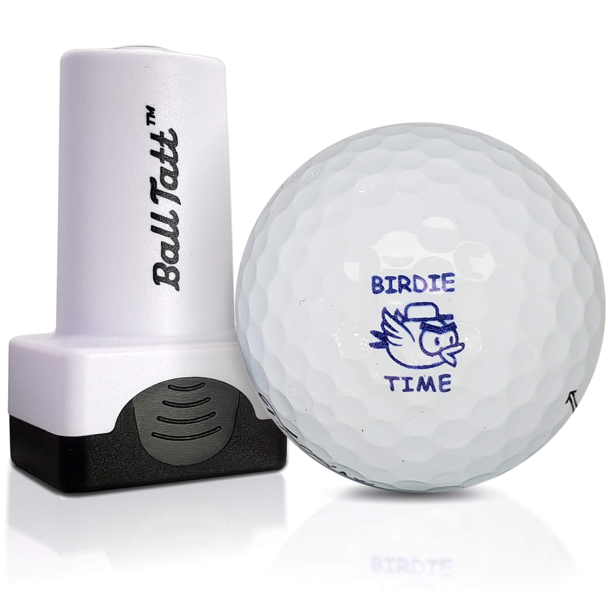 Birdie Time golf ball stamp for durable, personalized ball marking.