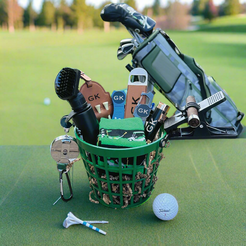 Golf Theme Gift Basket Idea