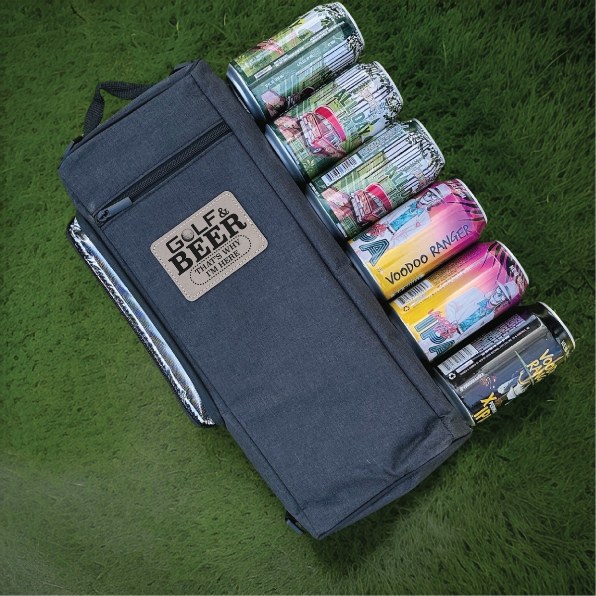 Fun Golf &amp; Beer Is Why I&#39;m Here Golf Bag Cooler