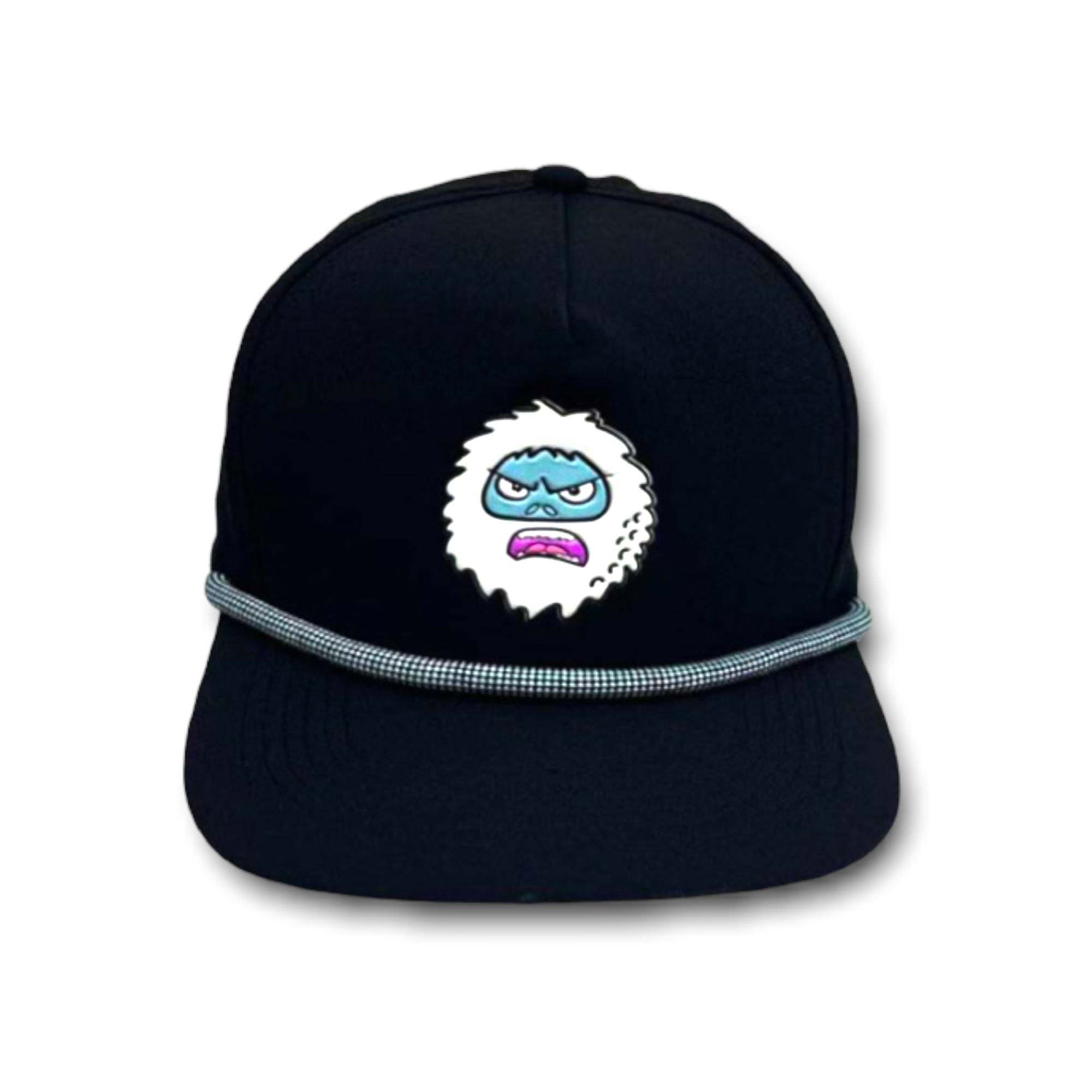 Black Snowman Snapback / Performance Golf Hat