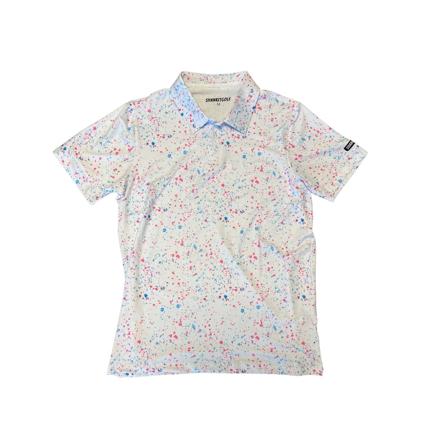 Paint Splatter Polo White