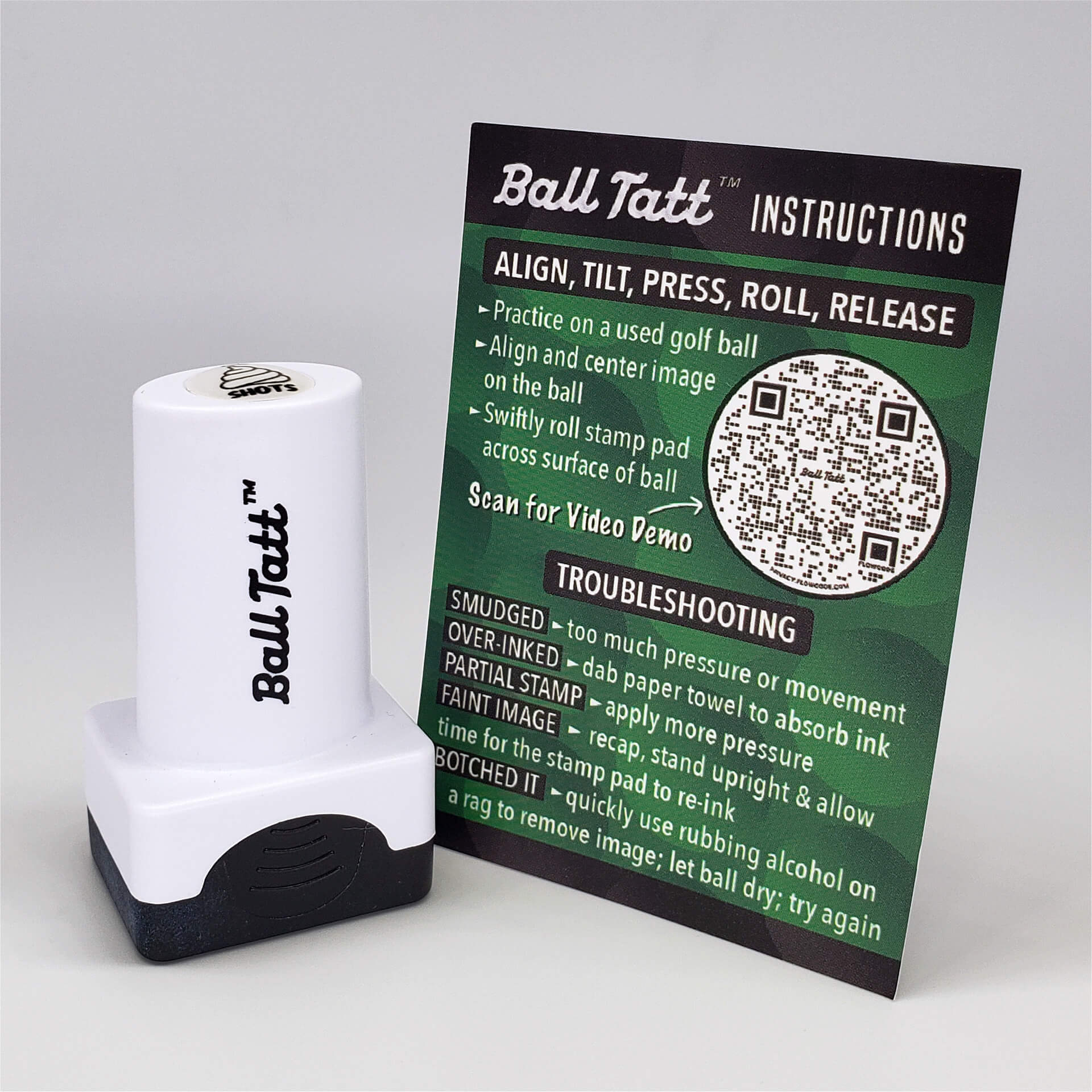 No Poop Shots Golf Ball Stamp