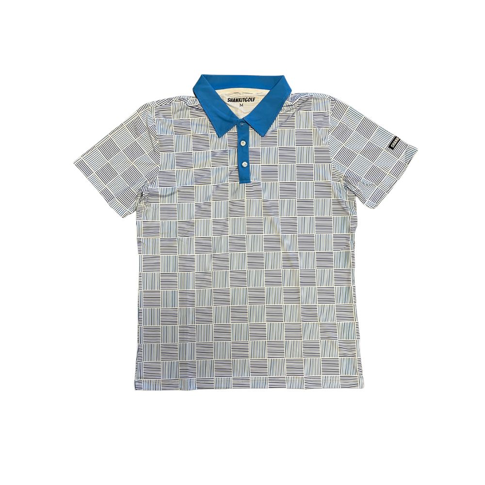 Blue Checker Polo