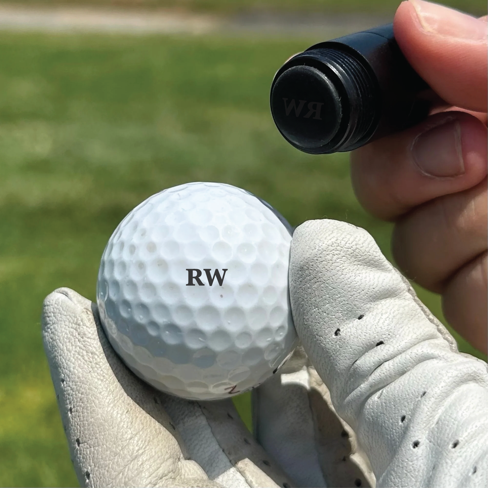 Custom Initials Golf Ball Stamp