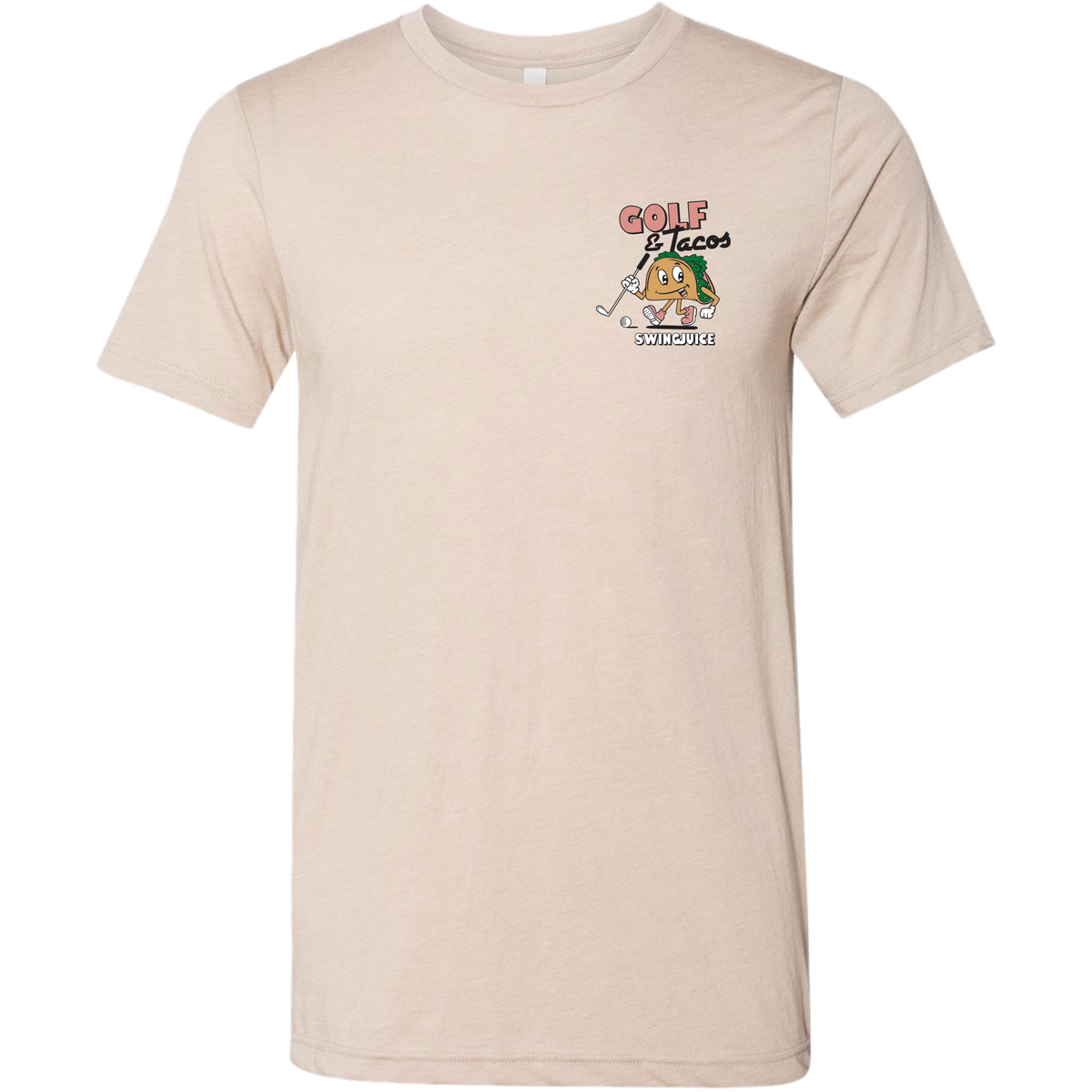 Golf Tacos Unisex T-Shirt - Fun graphic tee with golf and taco design, soft cotton, relaxed fit