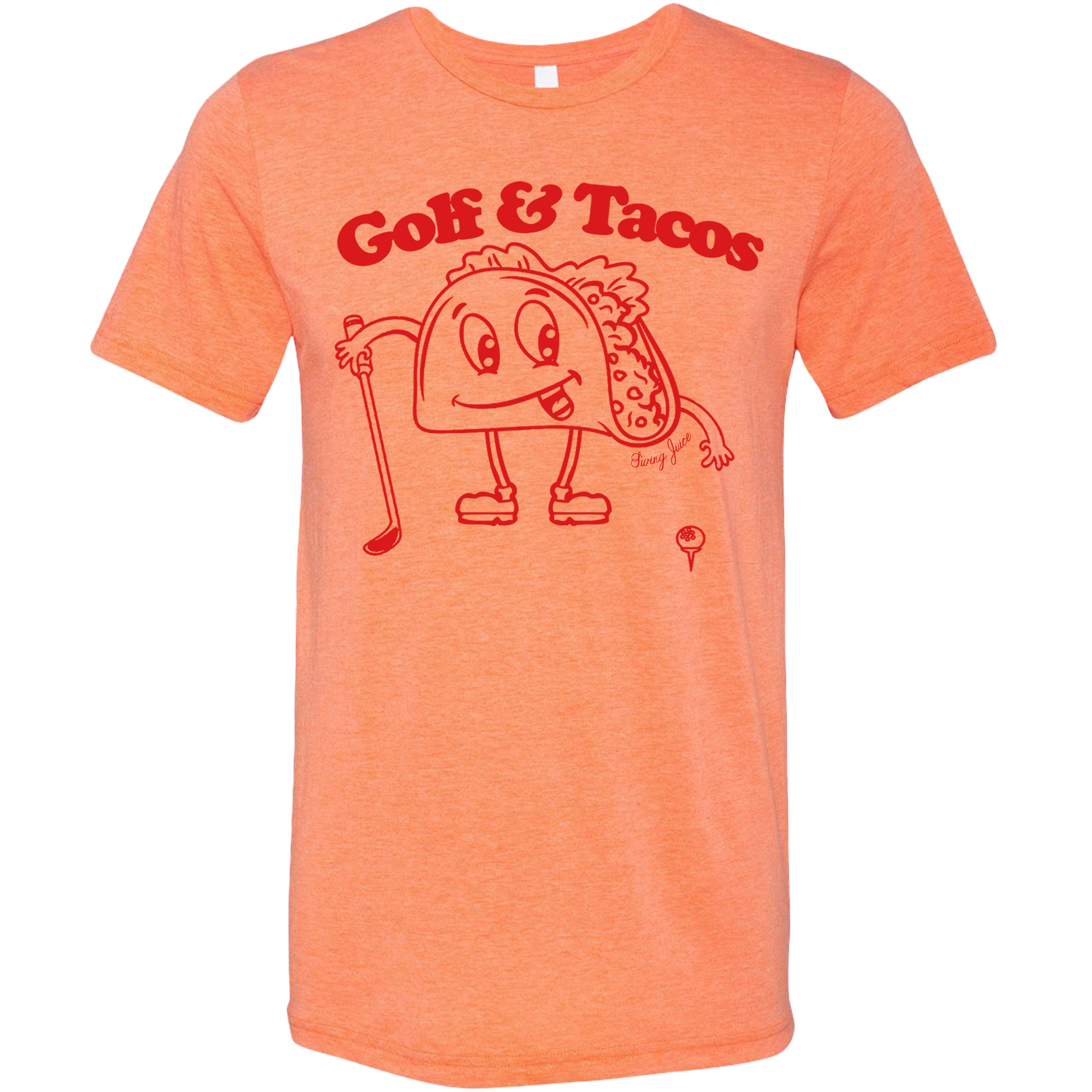 Golf Tacos Unisex T-Shirt - Fun golf and taco graphic, soft cotton, relaxed fit