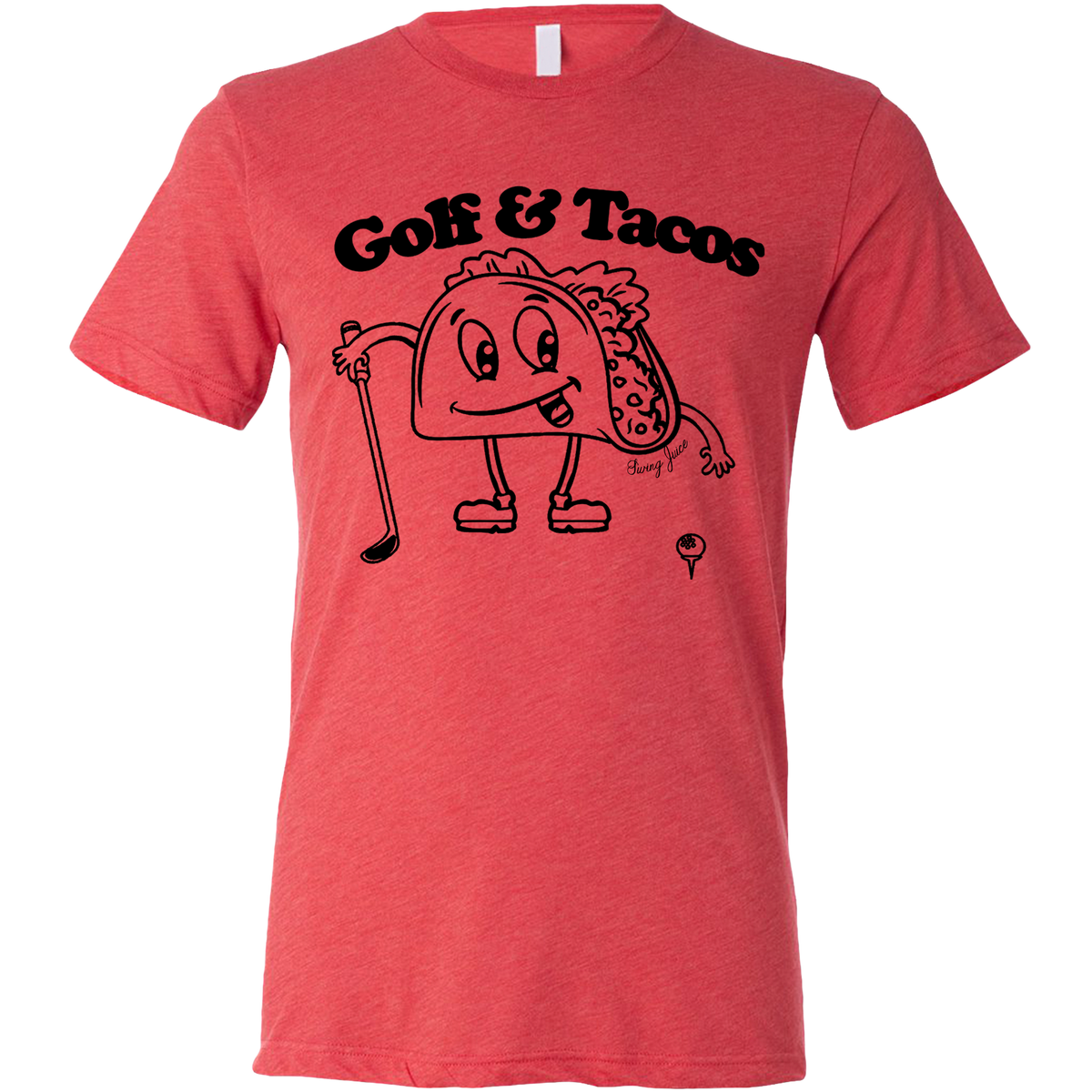 Golf Tacos Unisex T-Shirt - Fun golf and taco graphic, soft cotton, relaxed unisex fit