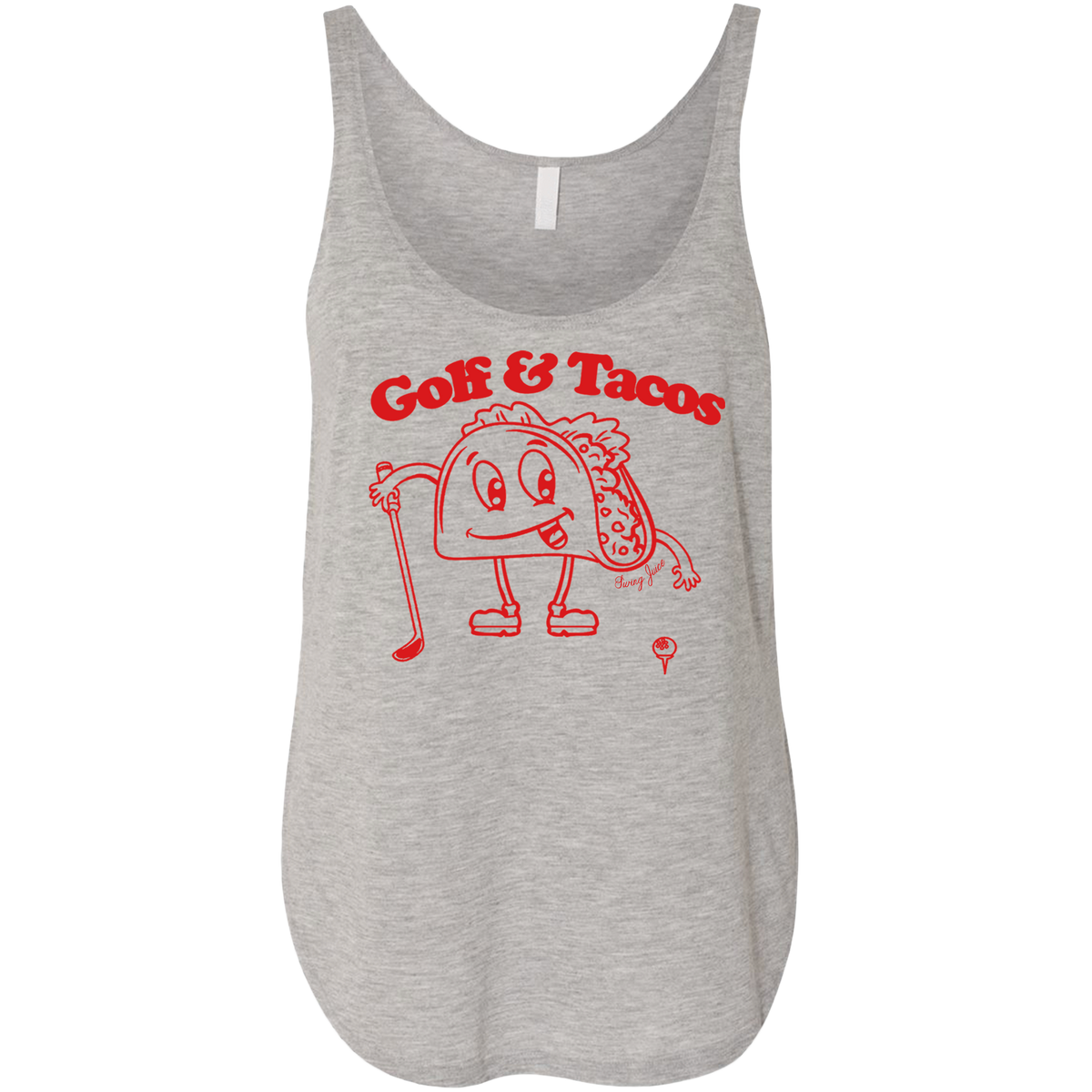 Golf Tacos Women&#39;s Tank Top - Fun graphic, soft breathable cotton, relaxed women’s fit