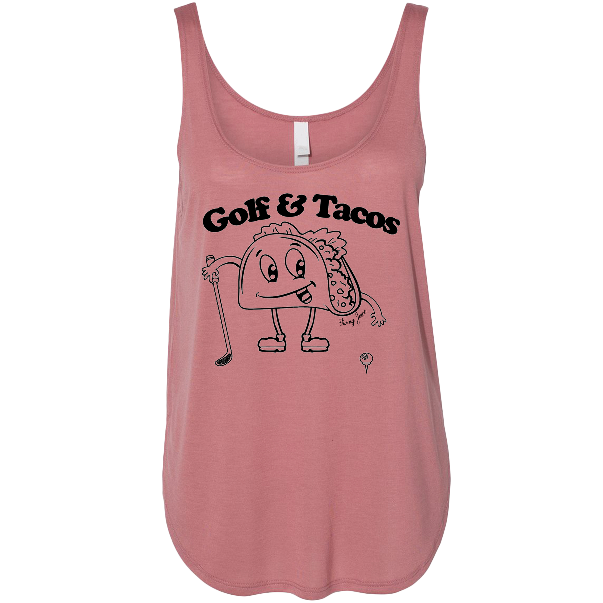 Golf Tacos Women's Tank Top - Fun graphic, soft breathable cotton, relaxed women’s fit