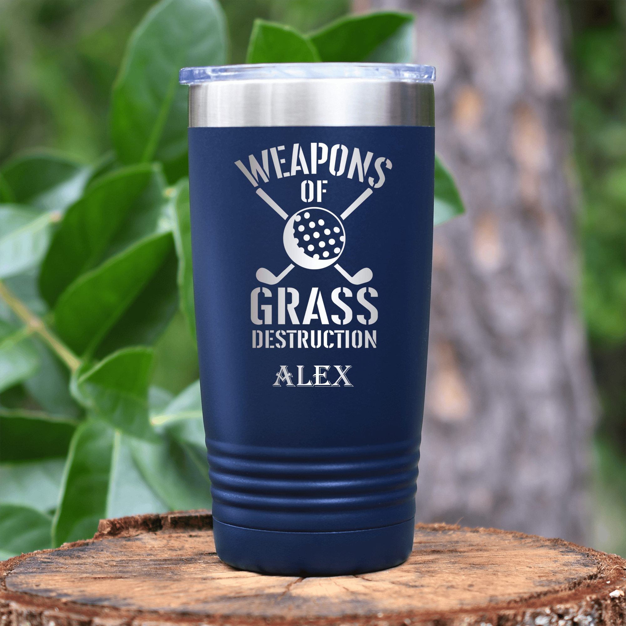 Navy Golf Tumbler With Best Weapons Design