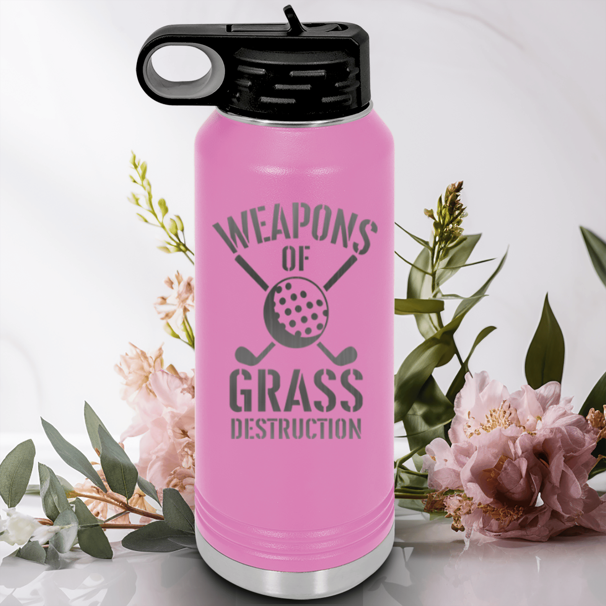 Light Purple golf water bottle Best Weapons