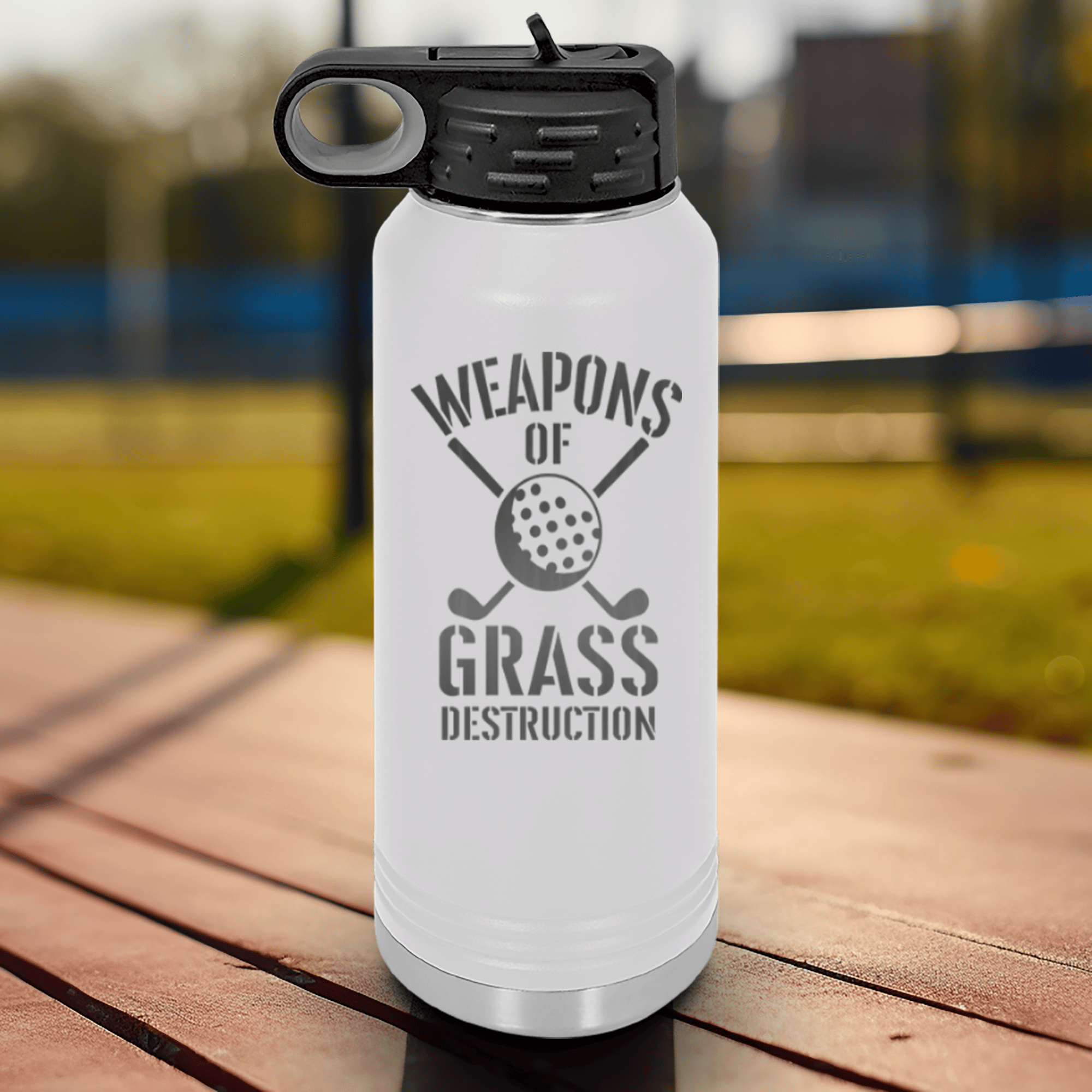 White golf water bottle Best Weapons