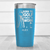 Light Blue Golf Tumbler With Born To Golf Design