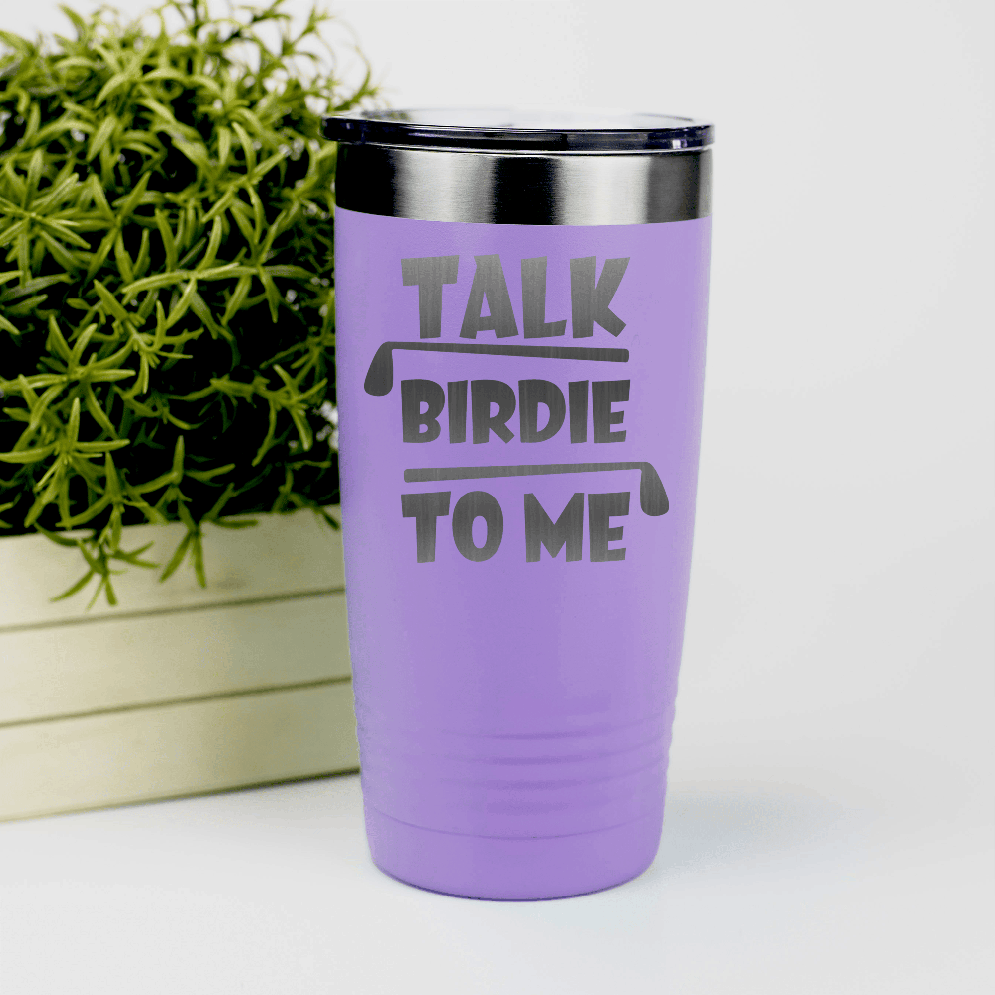 Light Purple golf tumbler Dirty Birdie