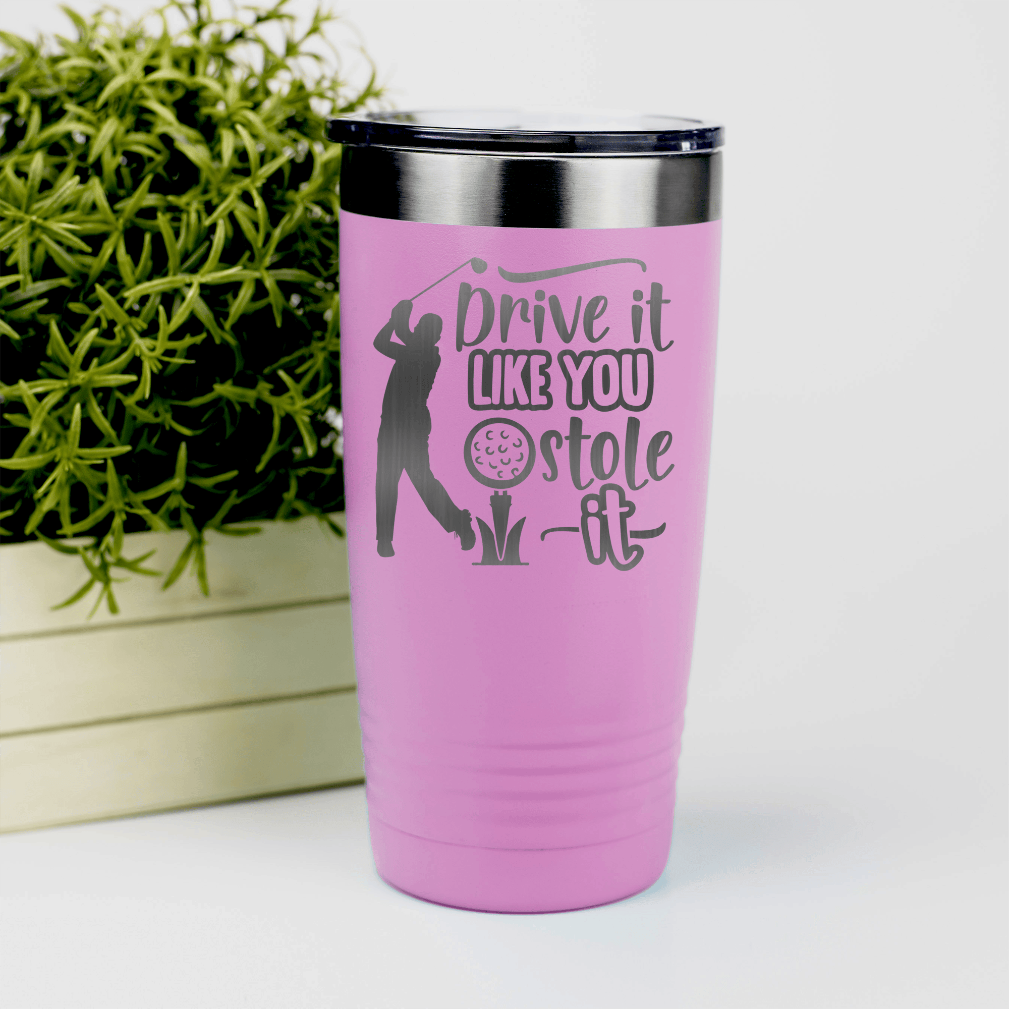 Pink golf tumbler Golf Thief