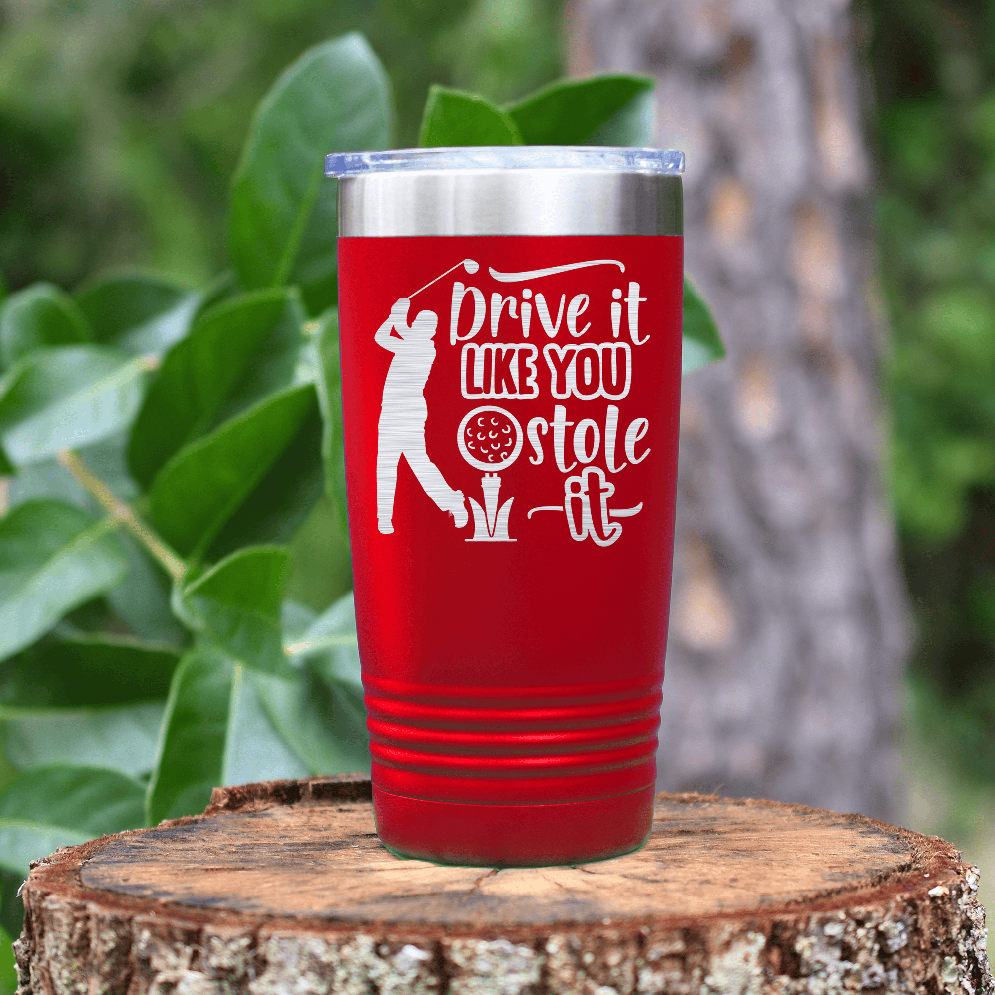 Red golf tumbler Golf Thief