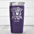 Purple Golf Tumbler With Greatest Dad By Par Design