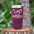 Maroon golf tumbler I Love Foreplay