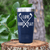 Navy golf tumbler I Love Foreplay