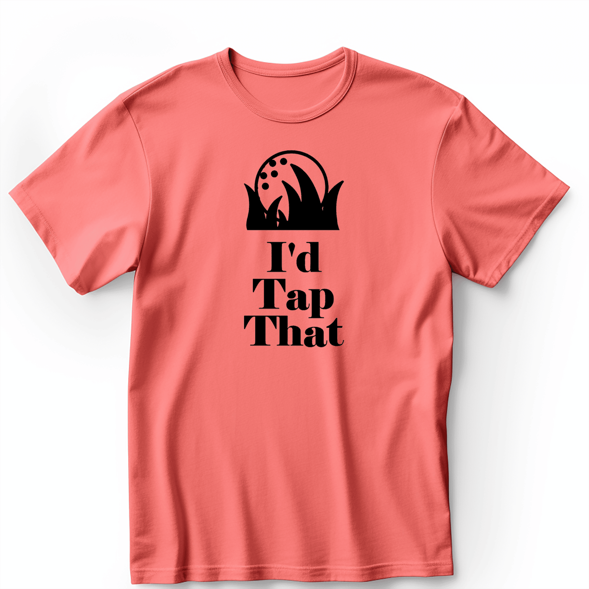 Light Red Mens T-Shirt With Id Tap That Design