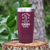 Maroon golf tumbler Life Is Short Swing Hard