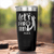 Black Golf Tumbler With Par Tee Time Design