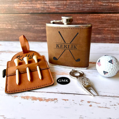 Personalized Golf Gift Box Set with Custom Towel, Divot Tool, Tumbler, and  Engraved Box - Groovy Guy Gifts