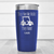 Blue Golf Tumbler With They See Me Rollin Design