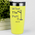 Yellow Golf Tumbler With What The Putt Design