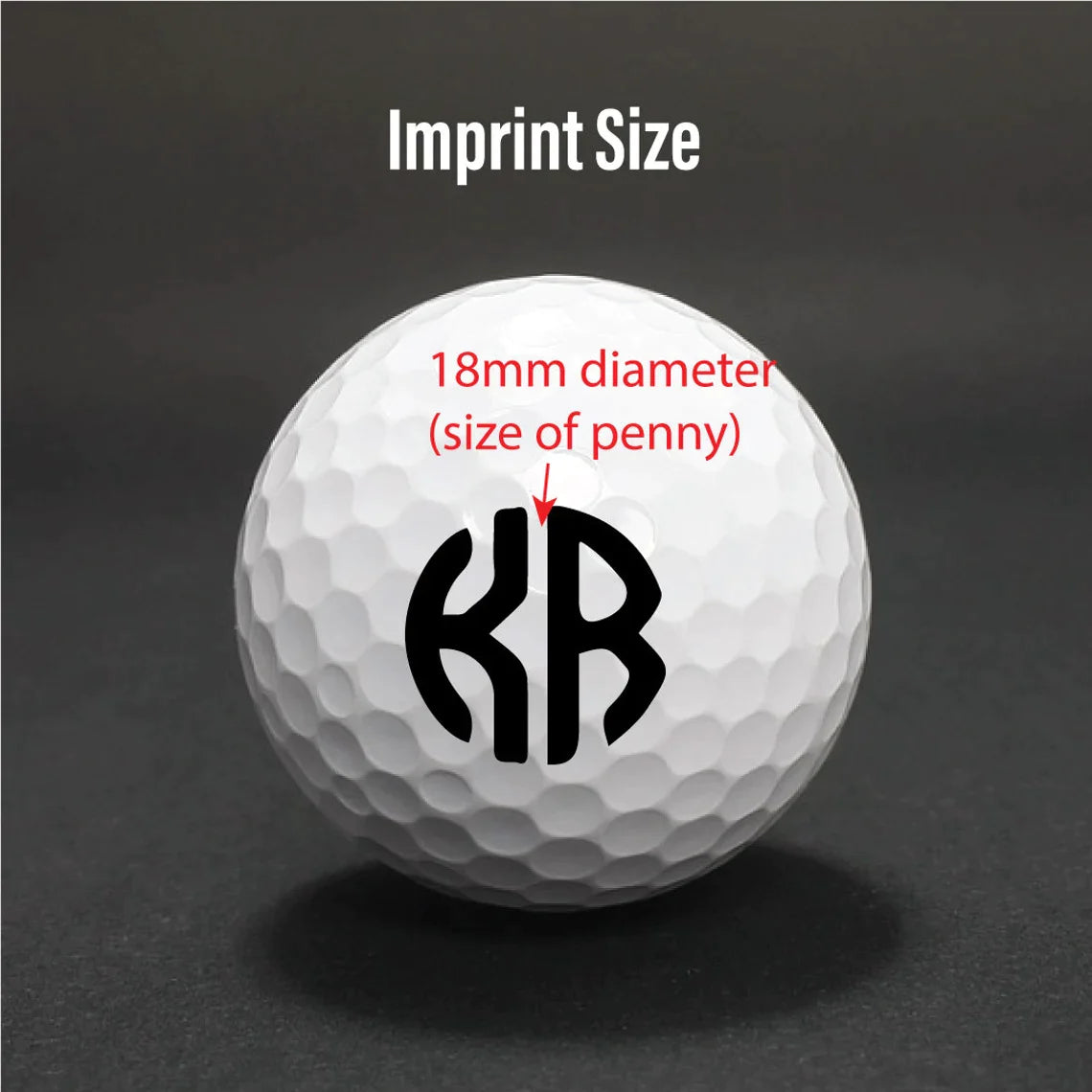 Custom Logo Golf Ball Stamp Groovy Golfer